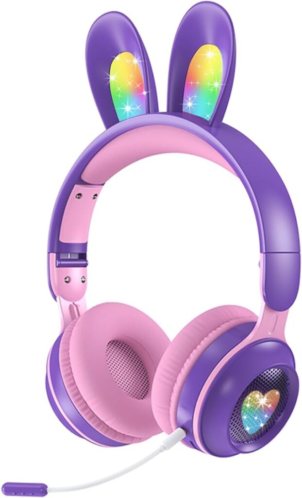 Los auriculares con luces para niños ofrecen diversión y entretenimiento auditivo con coloridas luces LED, diseñados pensando en la seguridad y comodidad de los más pequeños. Perfectos para disfrutar de la música y contenido de manera atractiva.